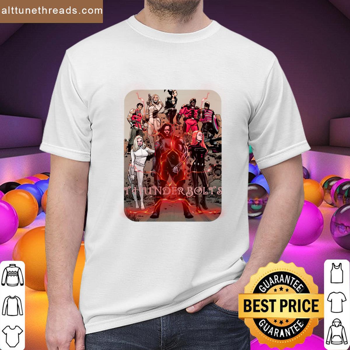 Thunderbolts Superheros Oversized Shirt