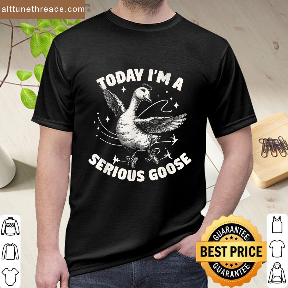 Today Im A Serious Goose Funny Serious Goose Shirt