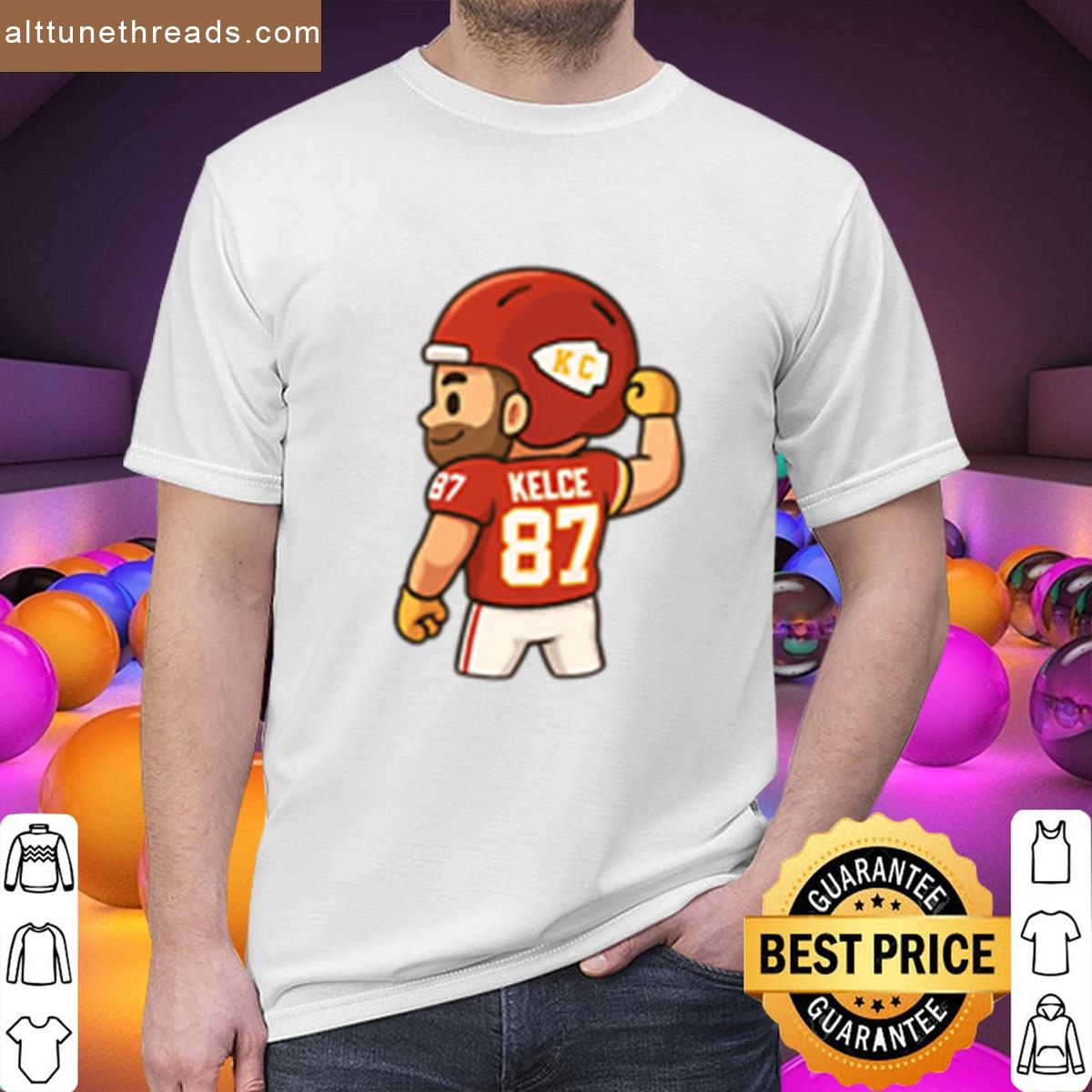 Travis Kelce Kc Pose Chibi Sticker Shirt