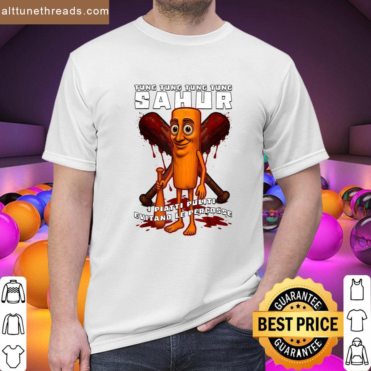 Tung Tung Tung Sahur Italian Brainrot Funny Meme Shirt