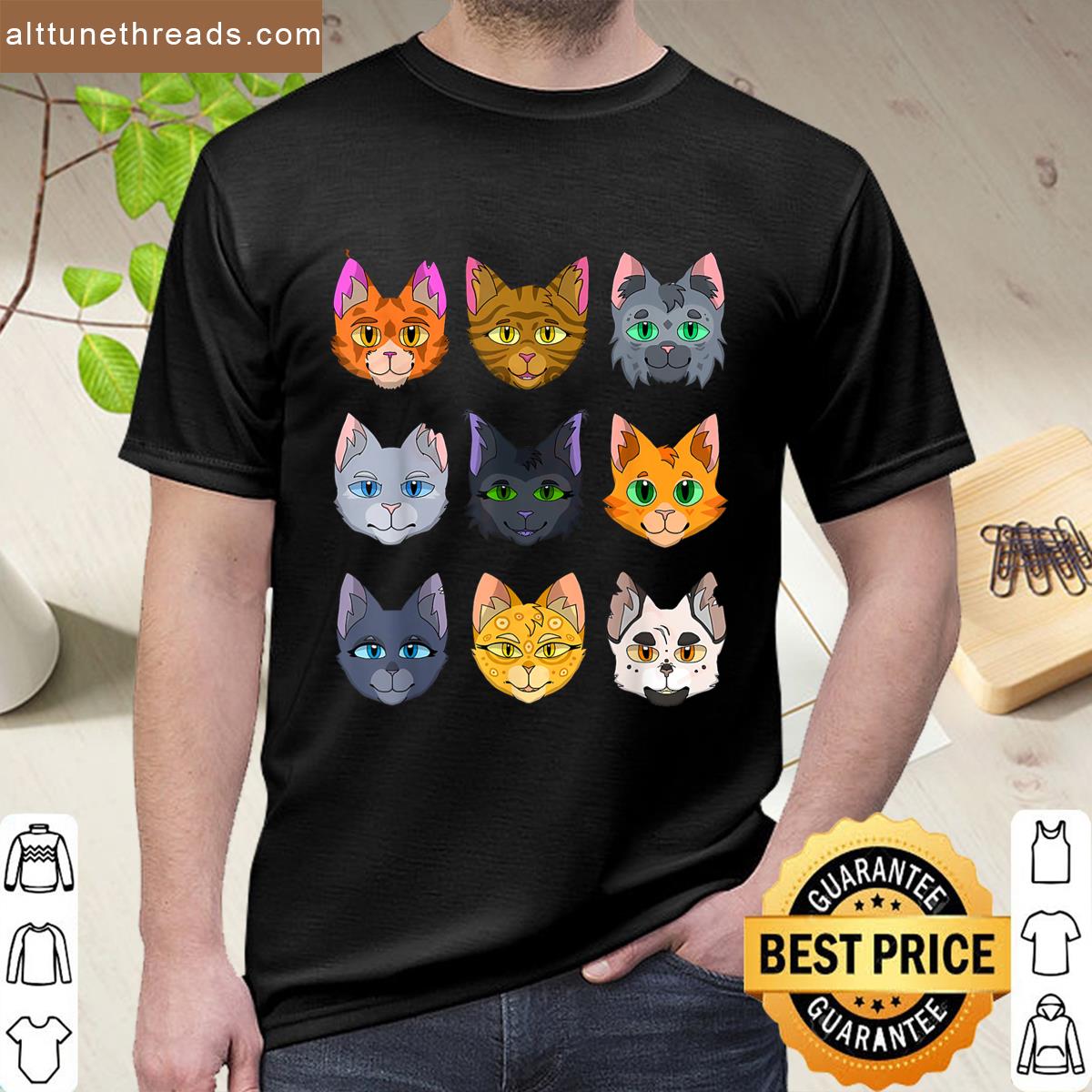 Warriors Cat Plush And Toys Lovers For Kids And Adults Shirt