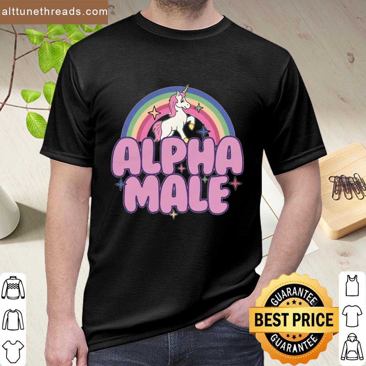 Alpha Male Unicorn Rainbow Shirt
