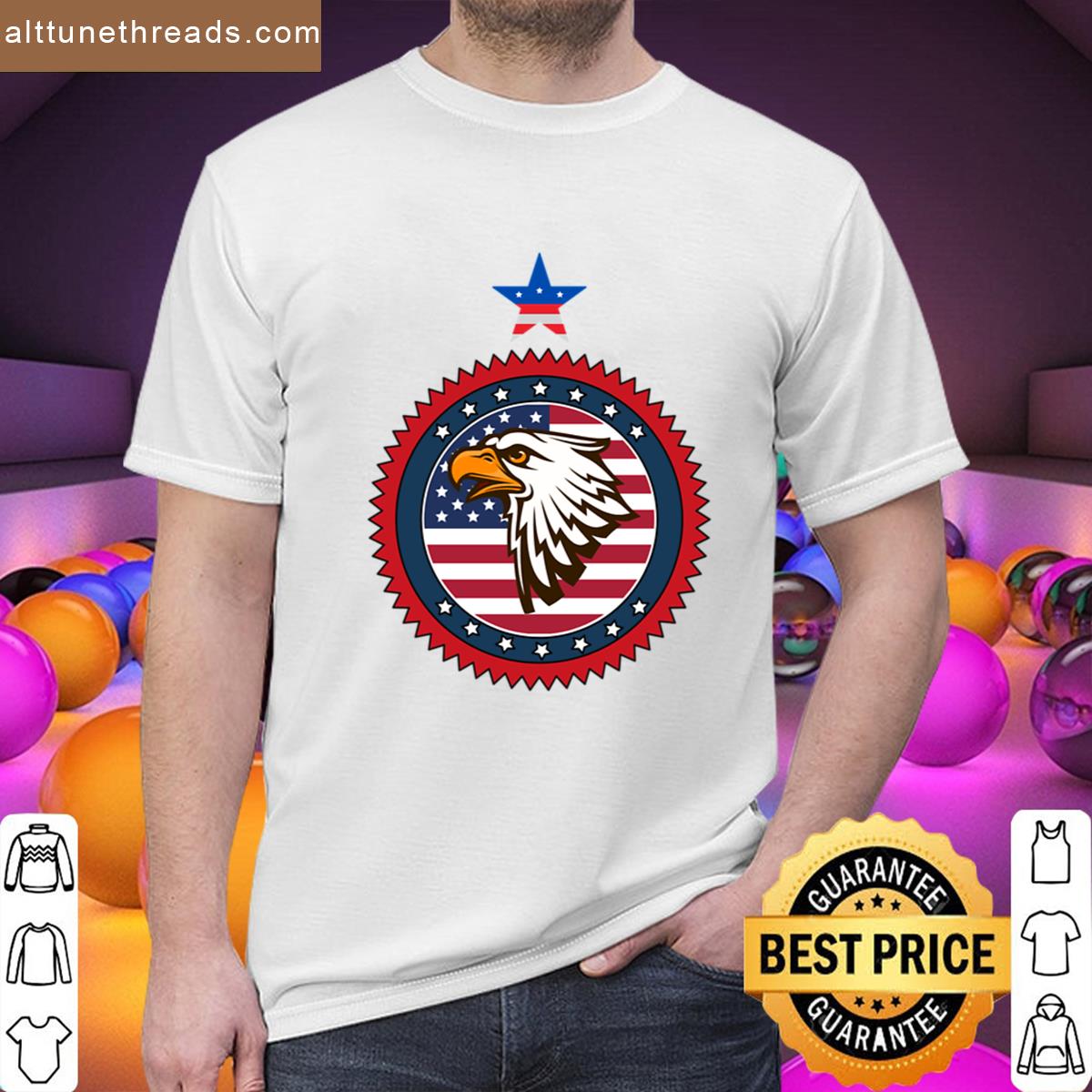American Patriotic Symbols- Usa Shirt
