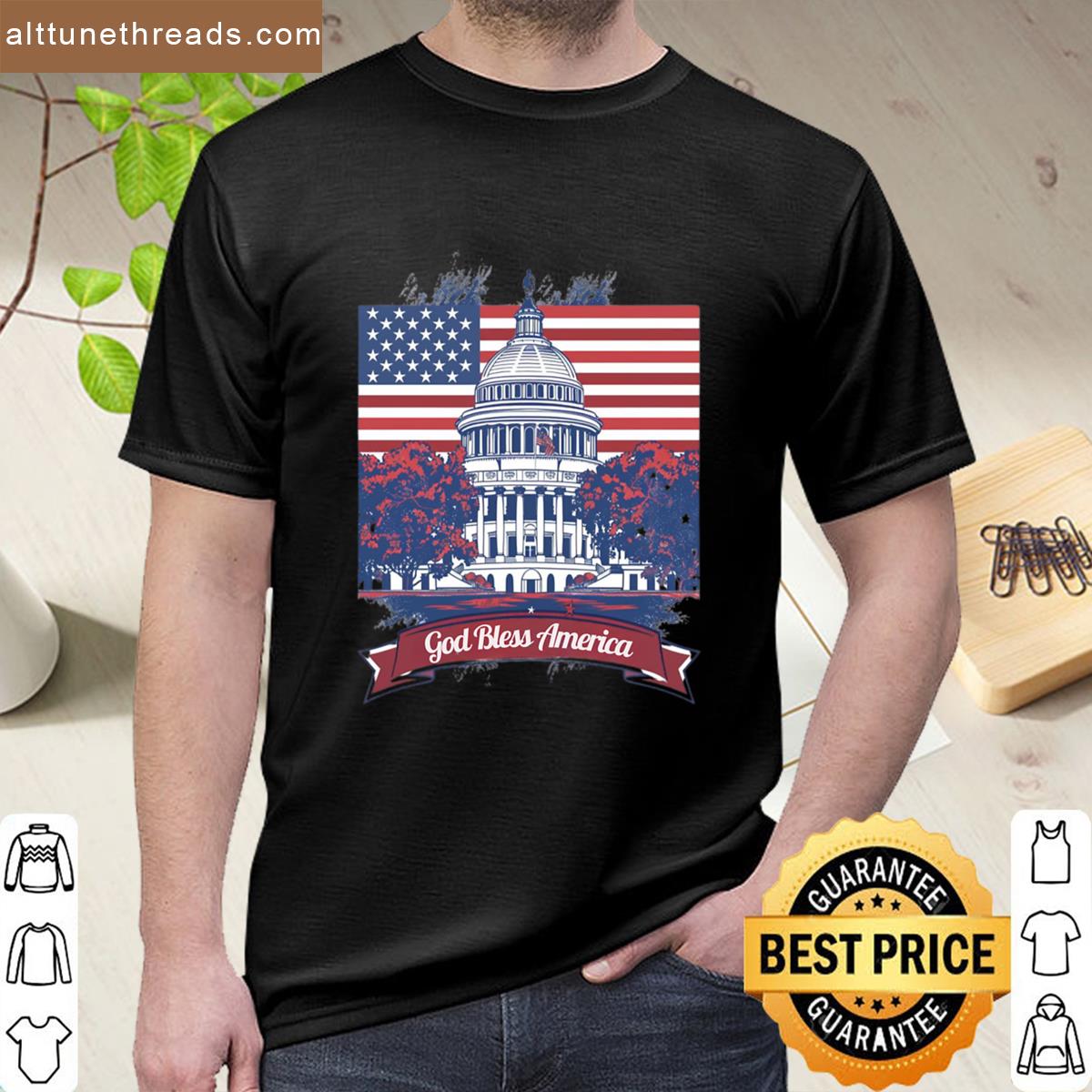 Americana Reimagined Vintage Art Stirs Patriotic Soul Shirt