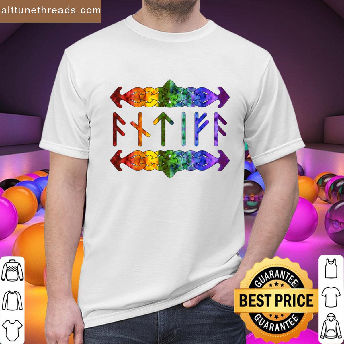 Antifa Runes – Rainbow Shirt