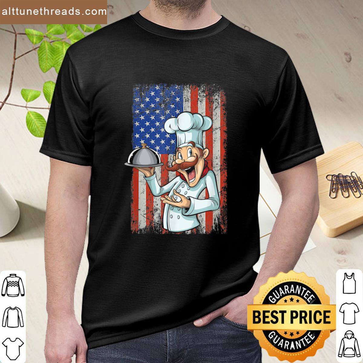 Cook American Flag Patriotic Shirt