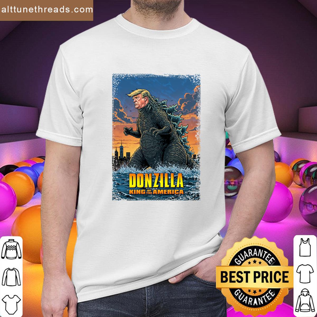 Donald Trump Godzilla Poster Oversized Shirt