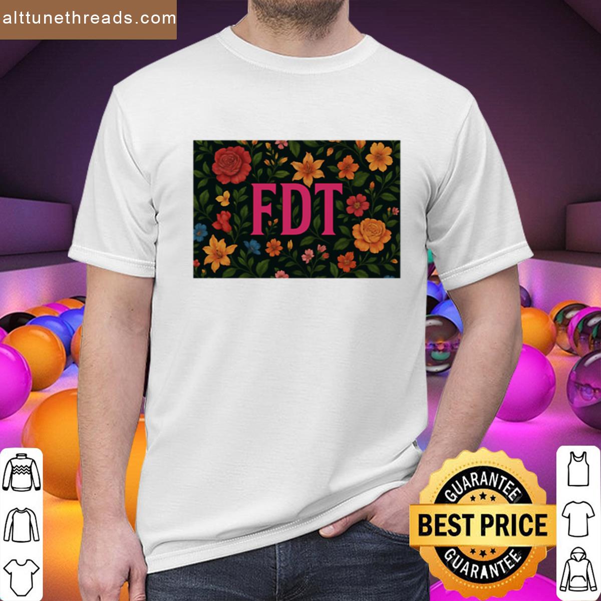Fdt In Floral Noir Shirt