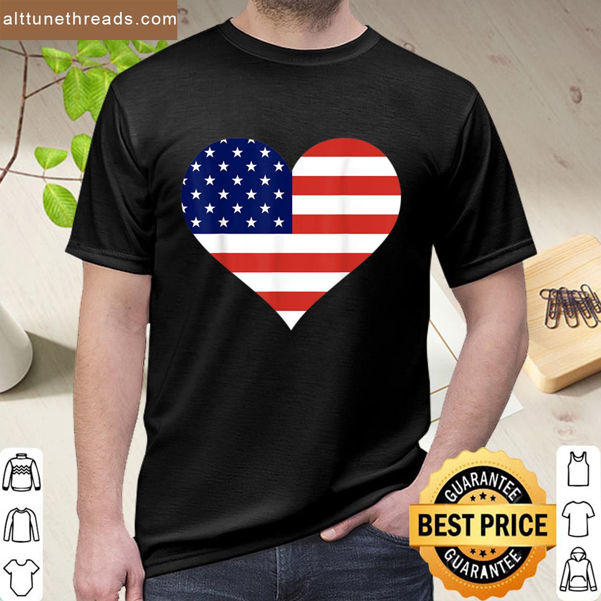 I Heart Usa Patriotic Presidents Day Celebration Shirt