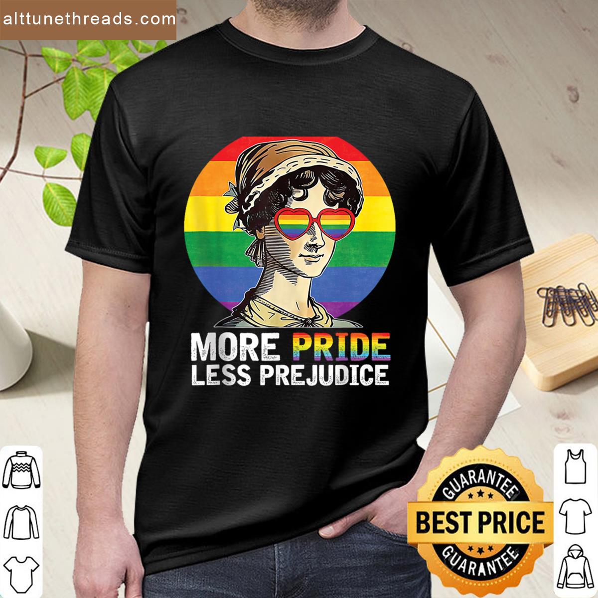 More Pride Less Prejudice Lgbt Gay Proud Ally Pride Month Shirt