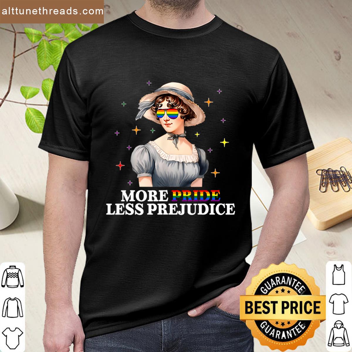 More Pride Less Prejudice Rainbow Lgbt Gay Lesbian Shirt