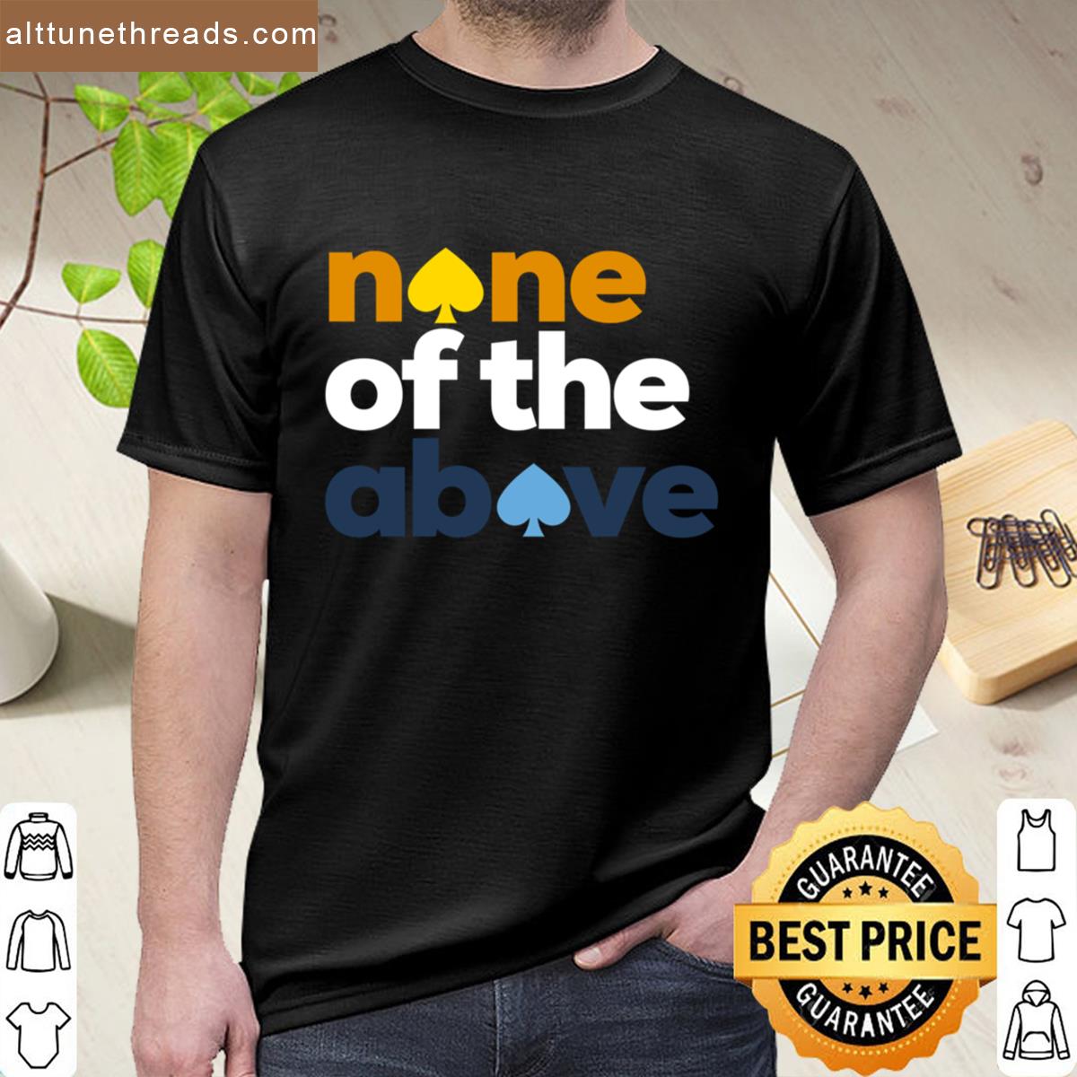 None Of The Above Aroace Pride Shirt