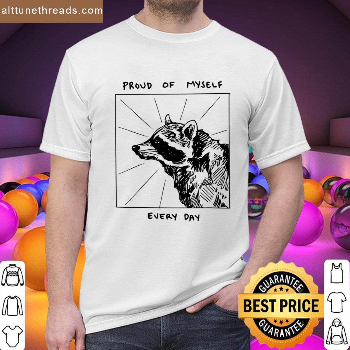 Proud Every Day Black Print Shirt
