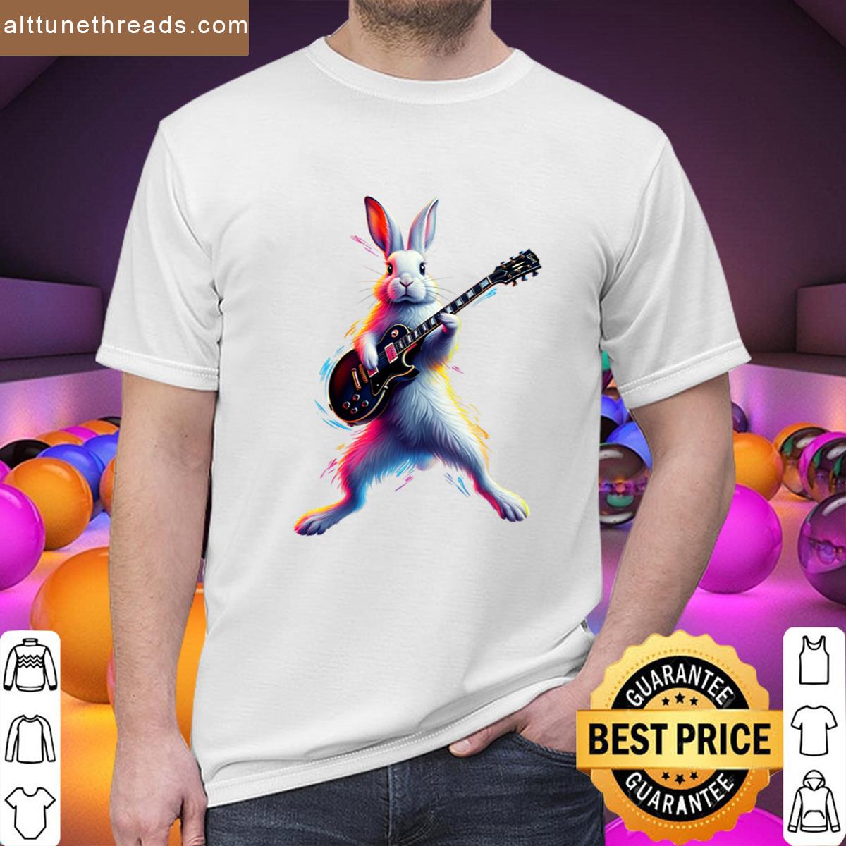 Rabbit On Guitar Shirt