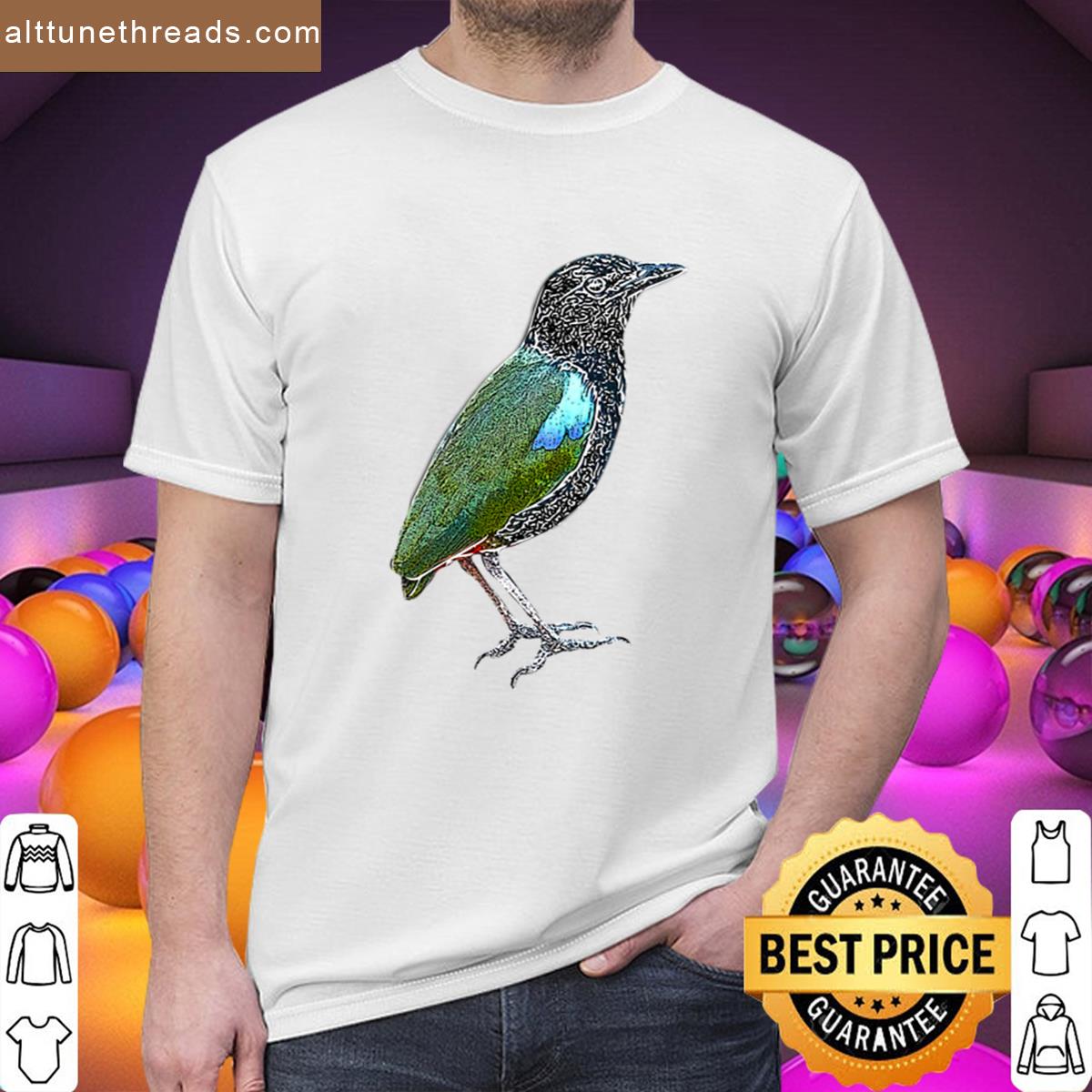 Rainbow Pitta White Alternate Design Shirt