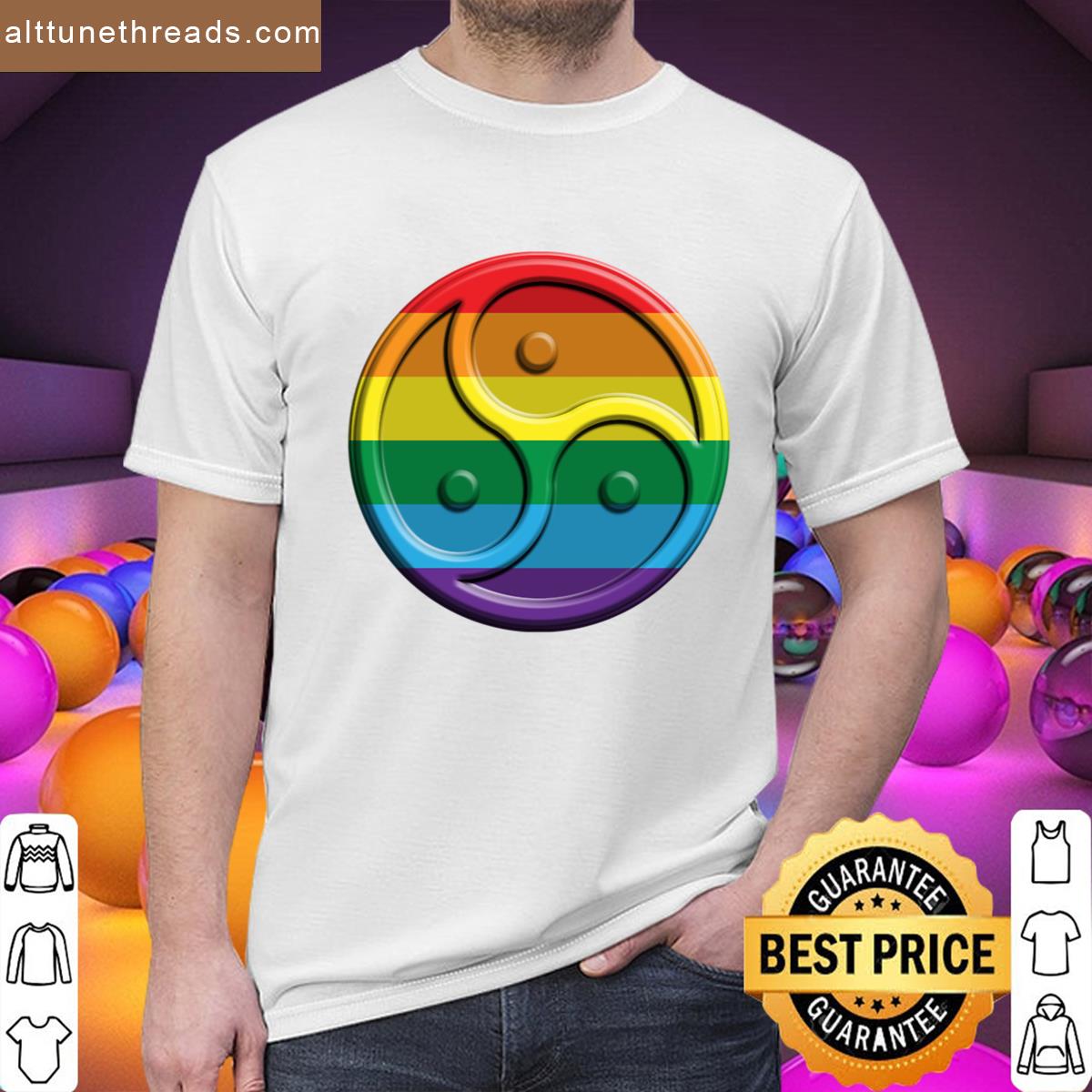 Rainbow Triskelion Active Shirt
