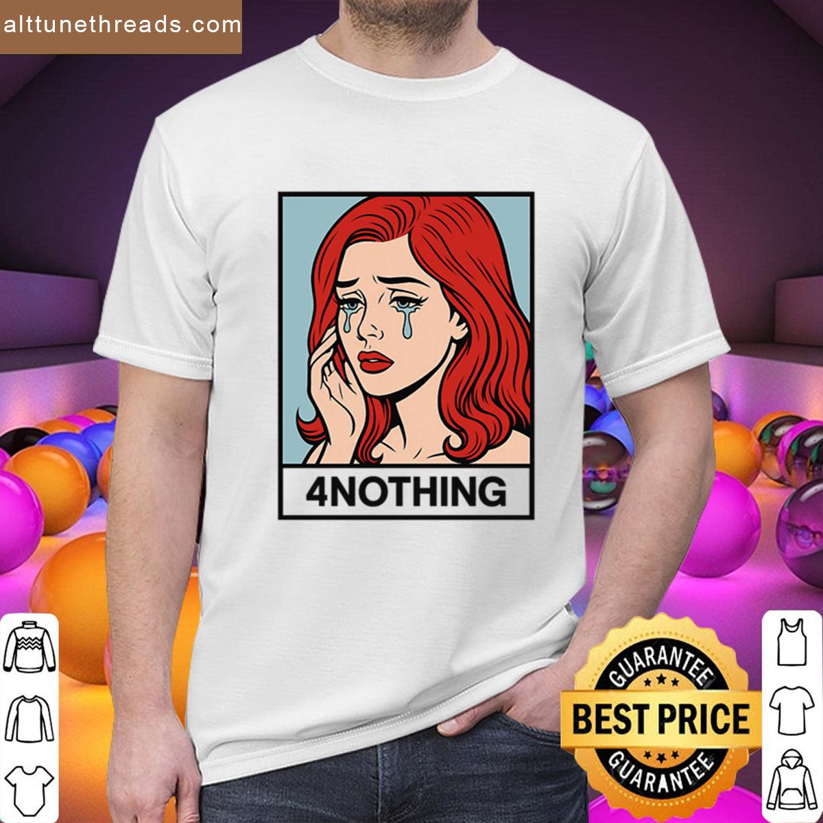 Red Hair Sad Comic Girl Shirt