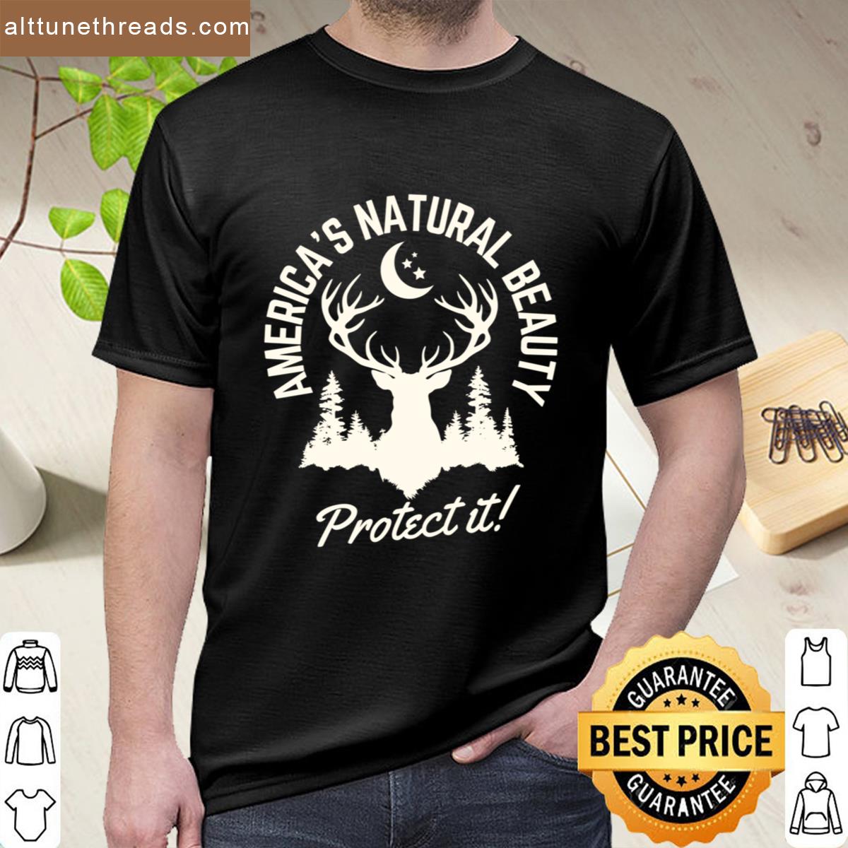 Retro-style Americas Natural Beauty Protect It Shirt