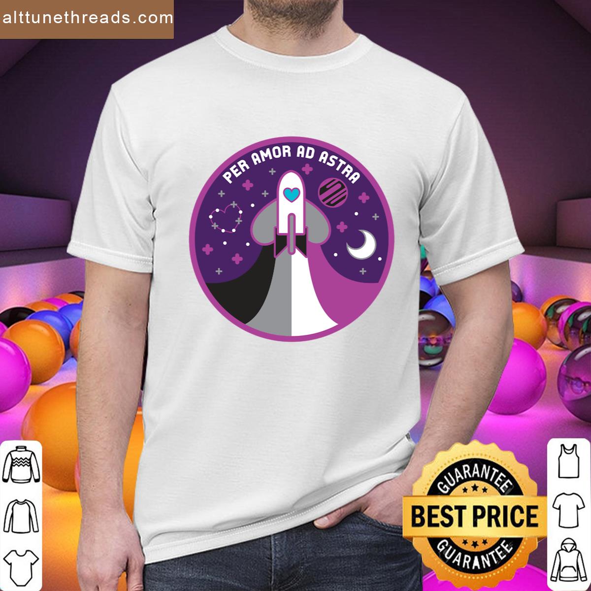 Space Pride – Asexual Flag Shirt