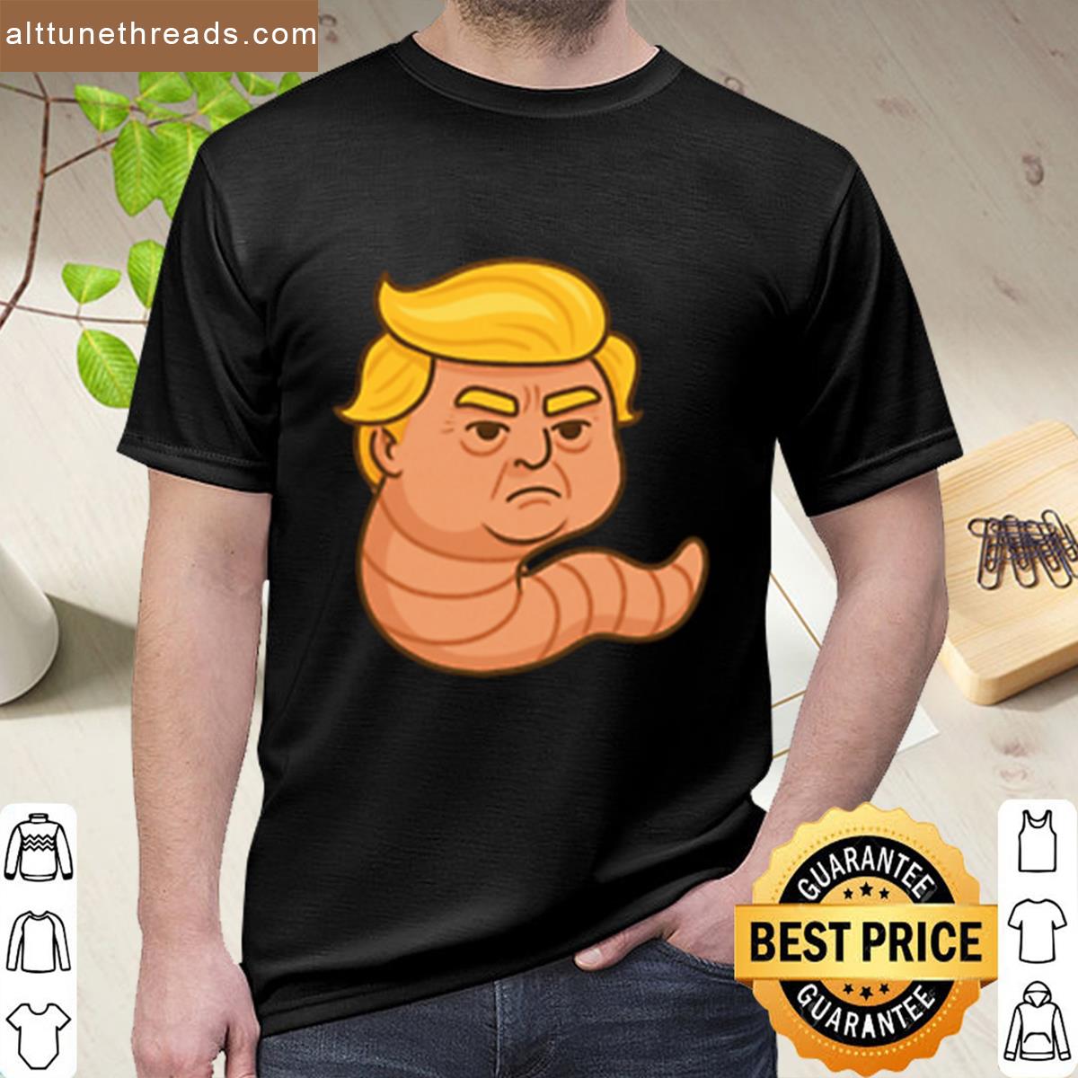 The Trump Worm Sticker – Orange Cheeto Shirt