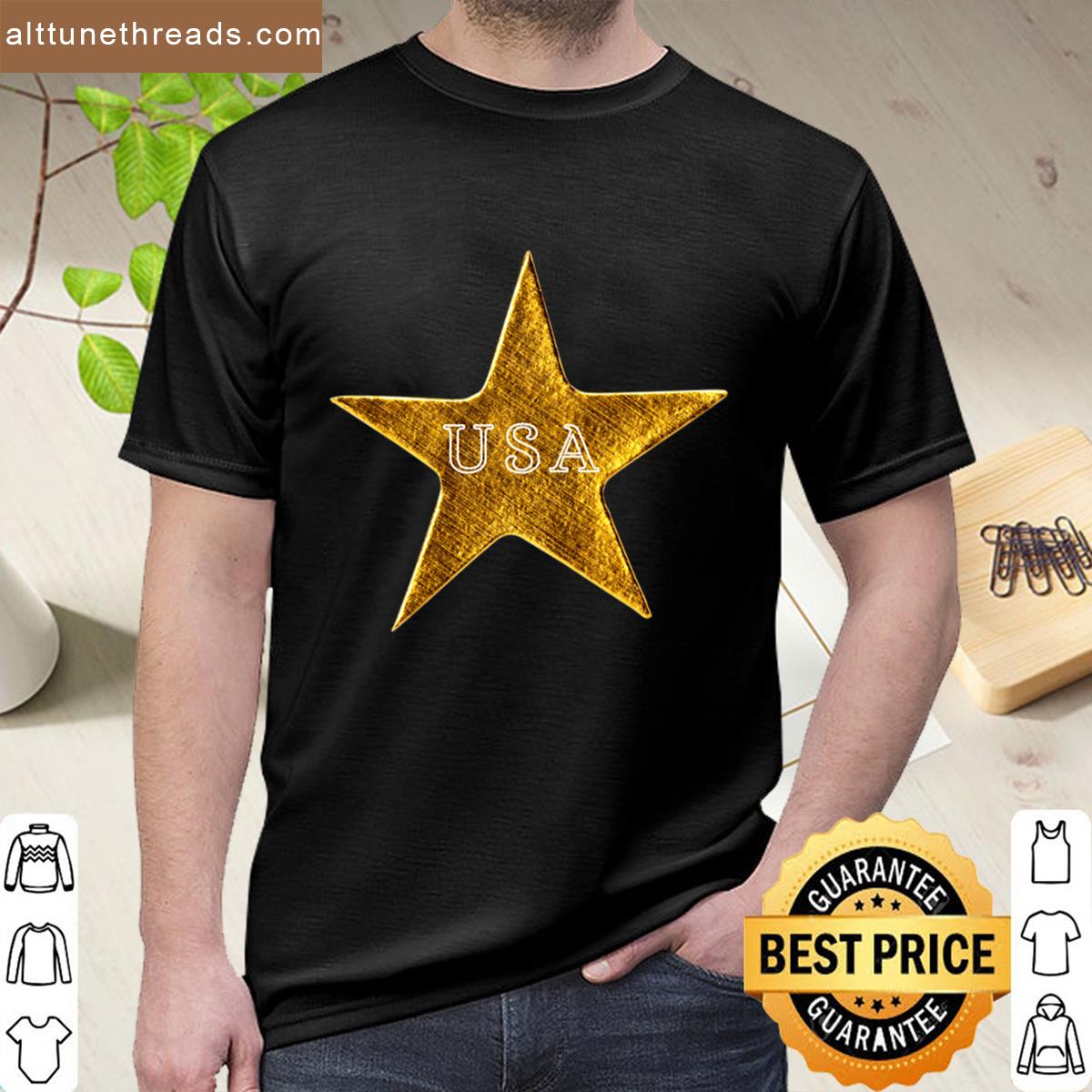 Usa Gold Star Shirt